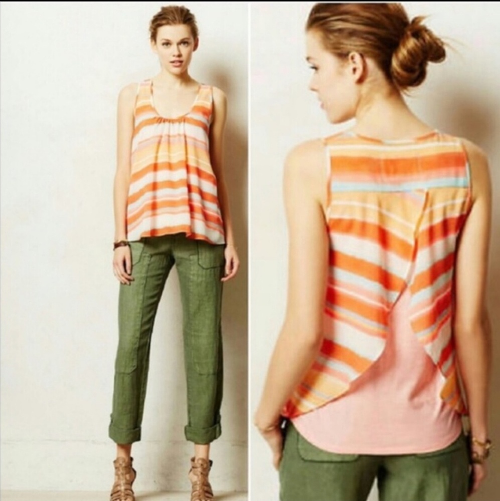 Anthropology Meadow Rue layered top